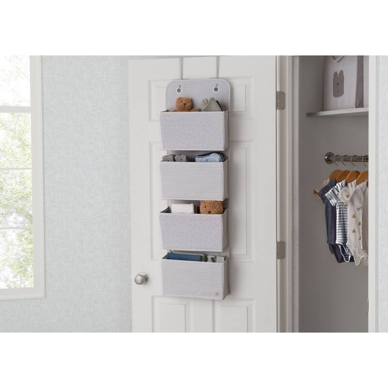 2-Pack Over the Door Storage Organizer with 4 Pockets