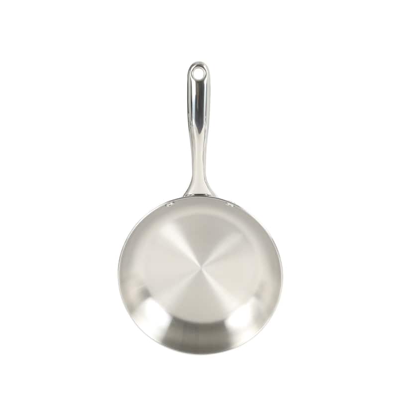 Oster Platinum Sedwick Stackable Stainless Steel Cookware Set W/ Domed Stainless Steel Lids W/ TriPly Encapsulated Base