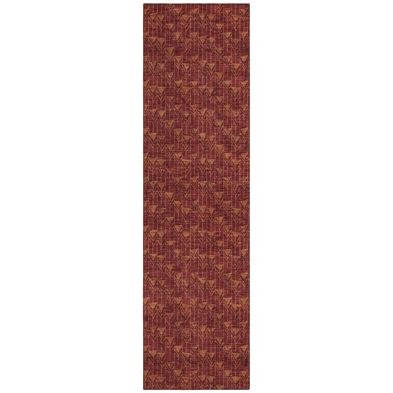 Machine Washable Indoor/ Outdoor Arrows Chantille Rug