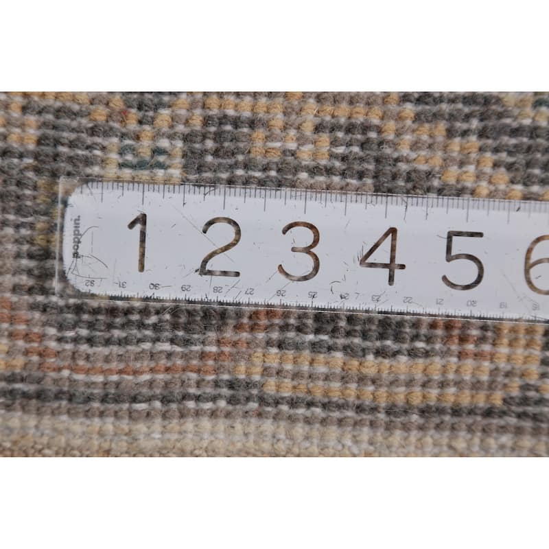 Ivory Oushak Oriental Runner Rug Hand-Knotted Wool Carpet - 2'7" x 7'10"