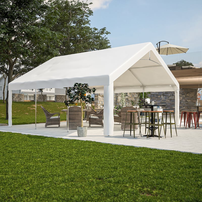 GDFStudio - Nashua Waterproof Event Protection Outdoor Gazebo Pavilion Shelter Tent