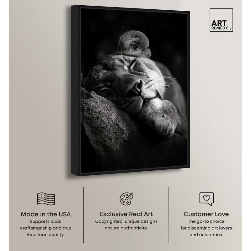 Resting Predator Canvas by Art Remedy