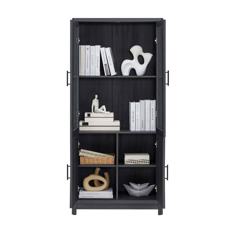 Manhattan Comfort Mid Century Modern Jodie Bookcase with Adjustable Shelves