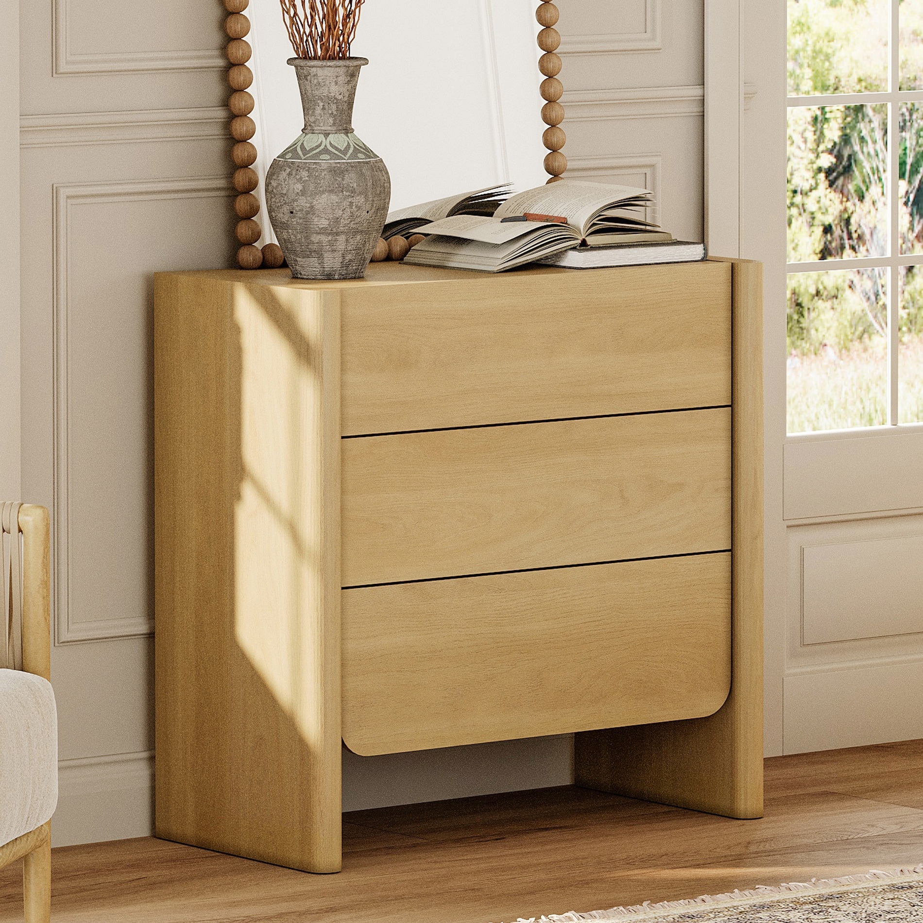 french modern dresser Marseille French Bordeaux Brown Wood Dresser