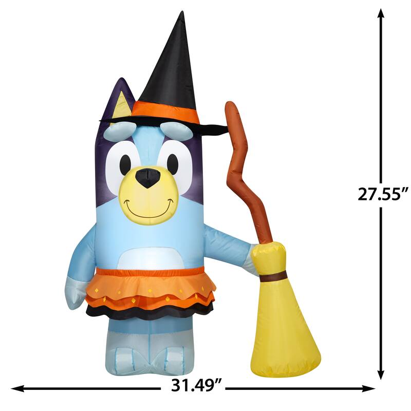 Airblown-Bluey in Witch Costume-Bluey