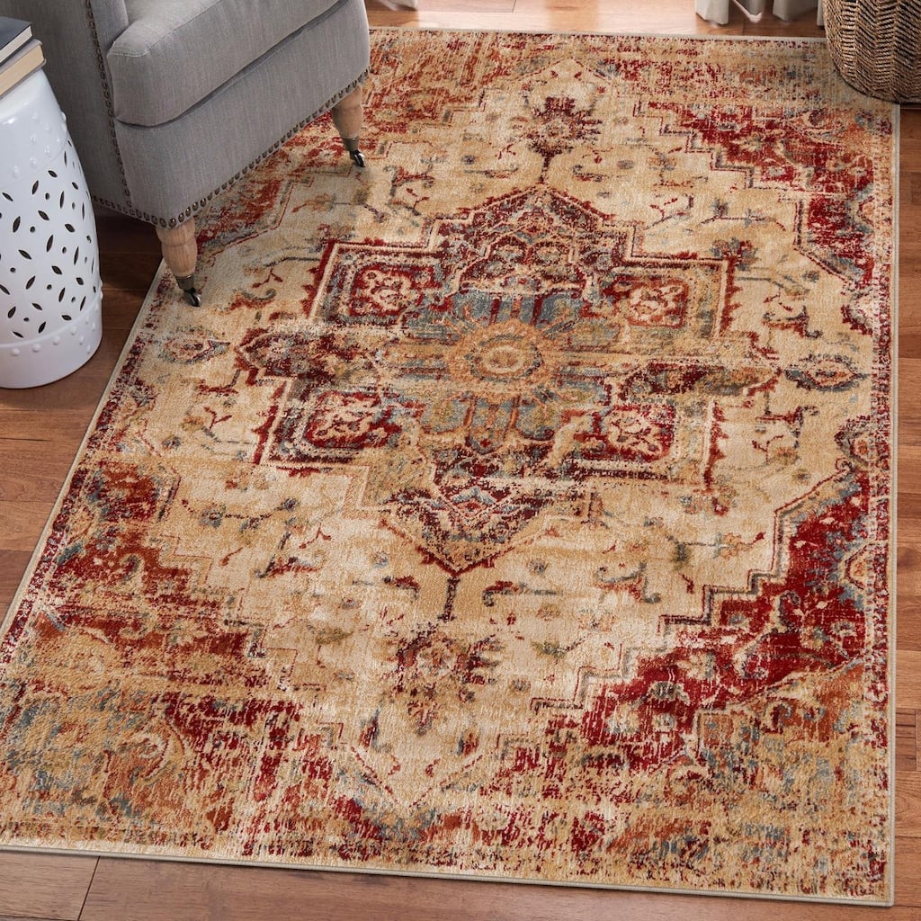Luxe Weavers Traditional Vintage Oriental Area Rug