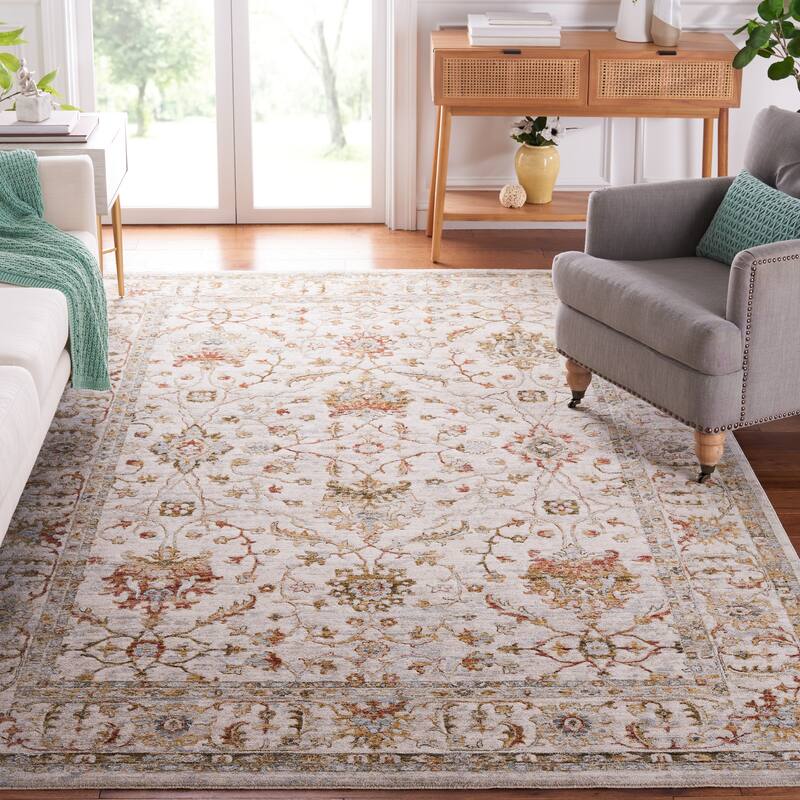 SAFAVIEH Handmade Hamilton Teague Oriental Rug - 4' x 6' - Ivory/Rust - Rectangle