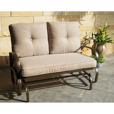 Kozyard Cozy Two Rocking Love Seats Glider Swing Bench/Rocker