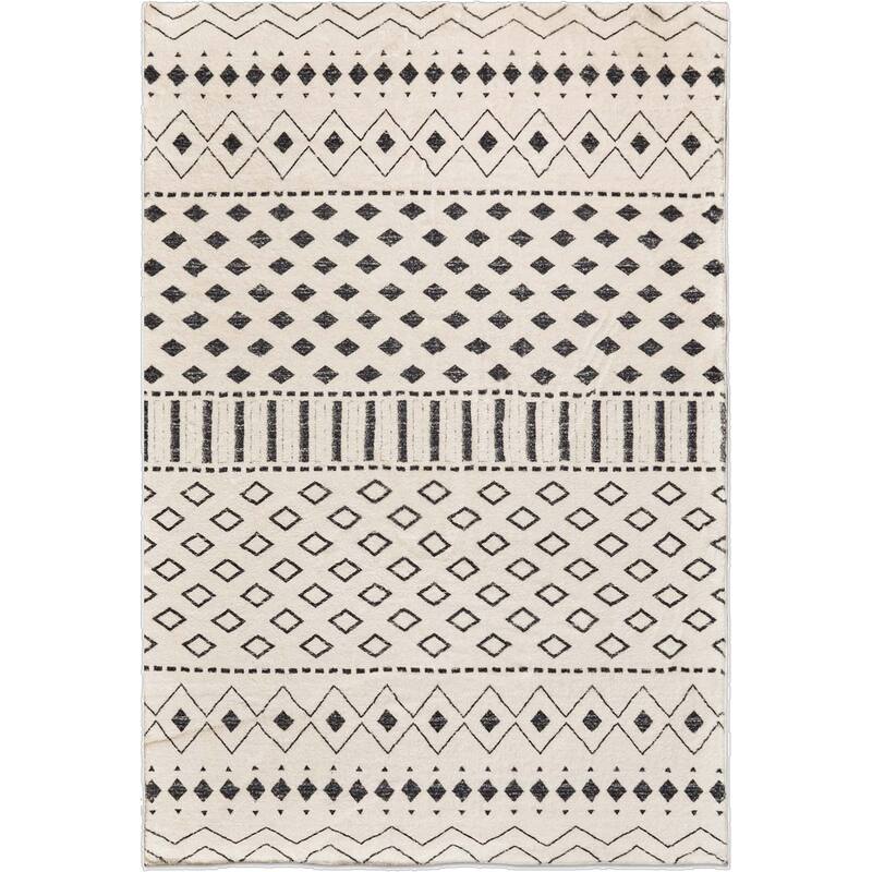 HomeRoots Tribal Modern, Contemporary Rectangle Area Rug