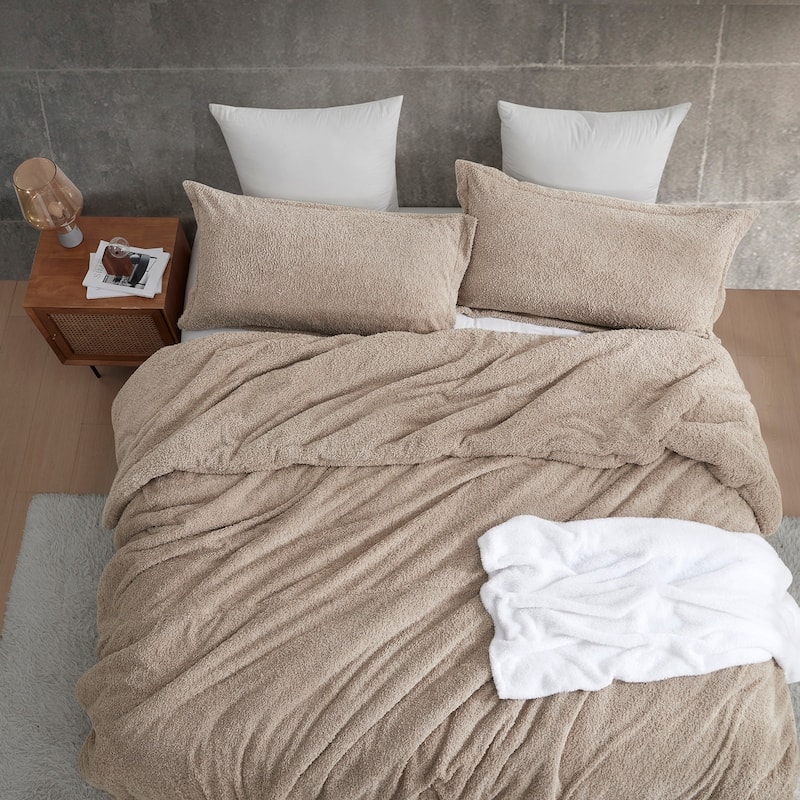 My Childhood Teddy Bear - Coma Inducer® Oversized Comforter Set - Taupe Brown