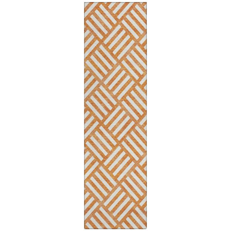 Machine Washable Indoor/ Outdoor Chantille Geo Modern Rug