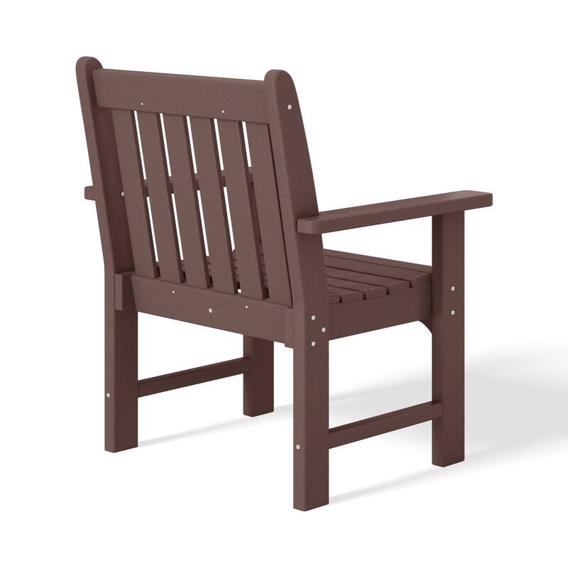 Laguna Outdoor Patio 3-Piece Garden Arm Chair Conversation Set With Side Table