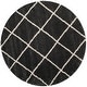 preview thumbnail 104 of 161, SAFAVIEH Hudson Shag Estella Diamond Trellis 2-inch Thick Rug 11' Round - Dark Grey/Ivory