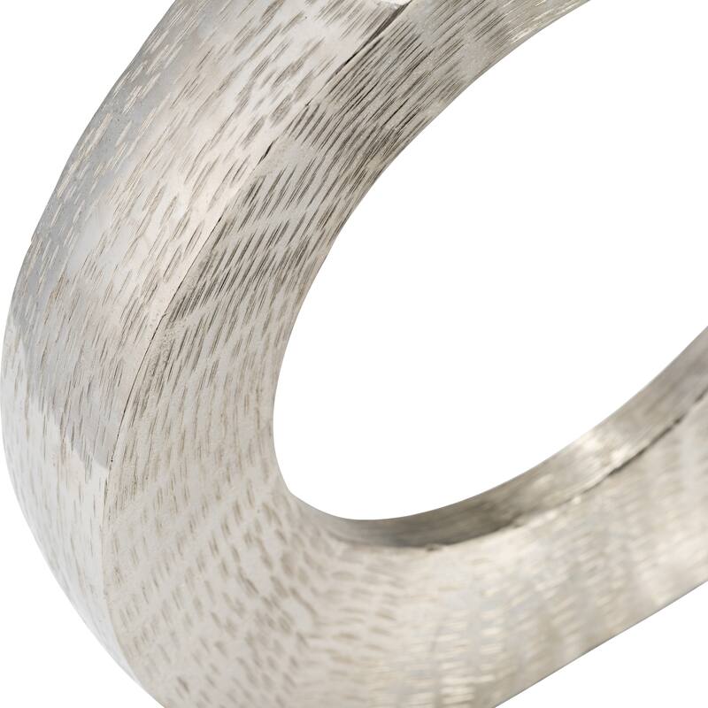 Sagebrook Home Modern Glam Metal, Round Open Cut Out Vase