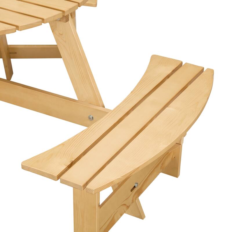 Outside Picnic Table Set with Benches for Garden,Backyard,Porch,Patio