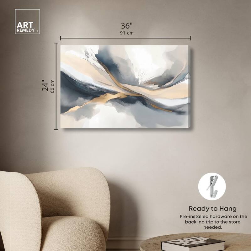 Dynamic Swirls II Canvas by Art Remedy, Gallery Wrapped