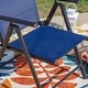 preview thumbnail 17 of 46, Outdoor 5/7-Piece Patio Dining Set, 7-positon Reclining Folding Sling Chair & E-Coating Metal Steel Table