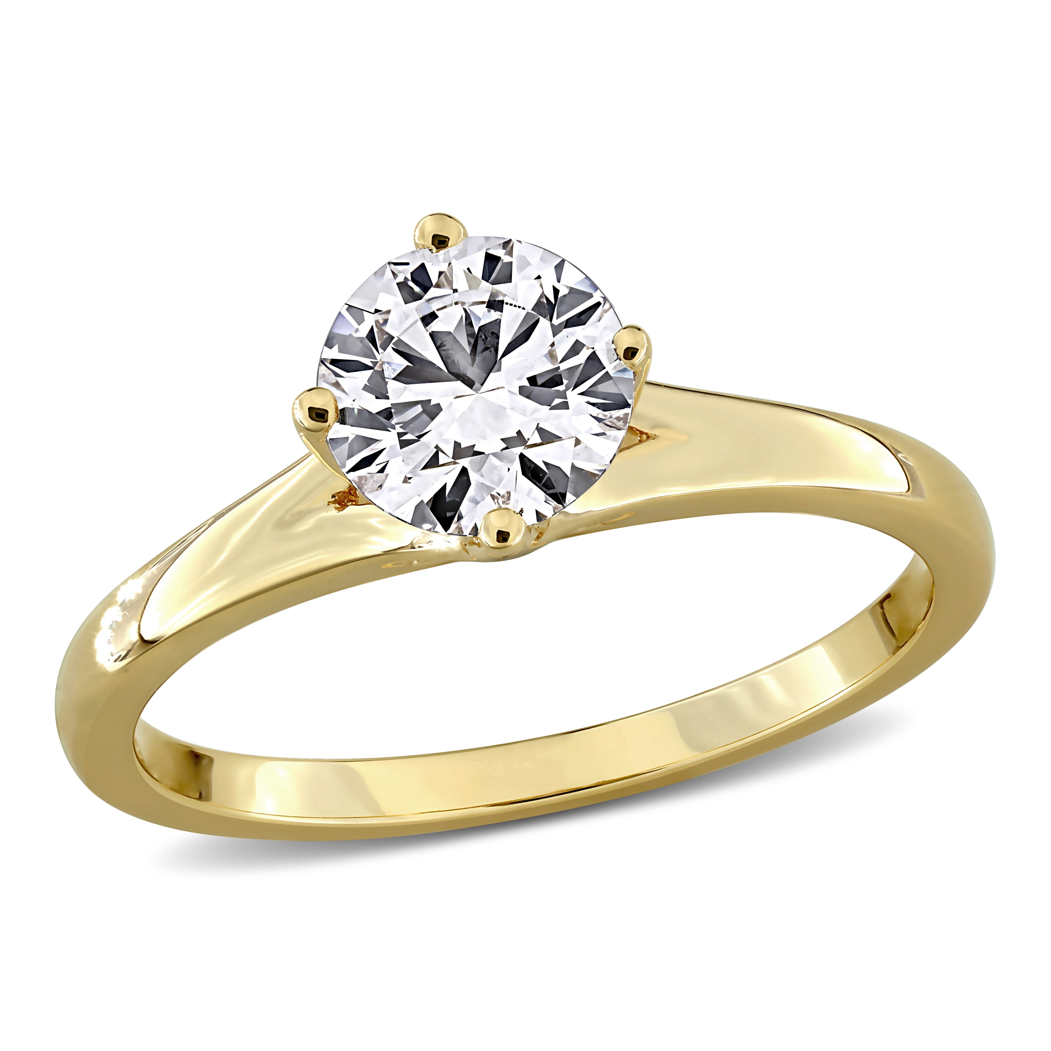 Miadora Lab-Grown Diamond Solitaire Engagement Ring Sterling Silver