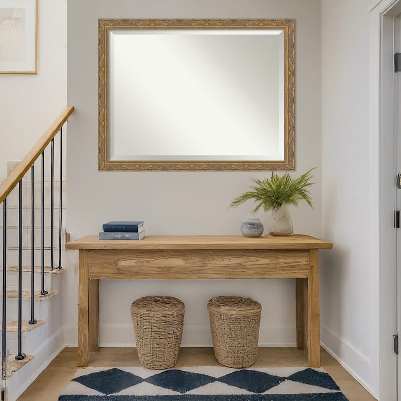 Filigree Beveled Framed Wall Mirror