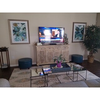 Porch & Den Rockwell Large Leatherette Storage Ottoman