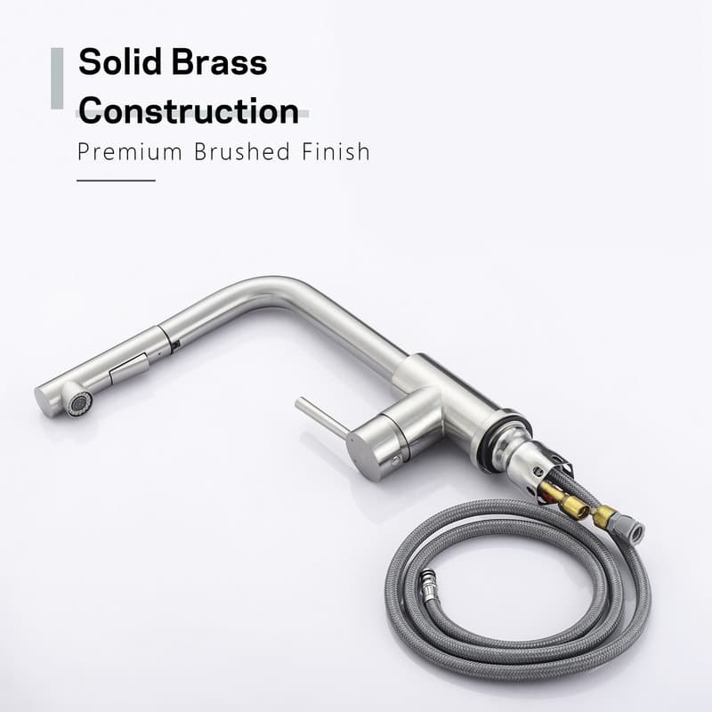 Kitchen Sink Faucet with Pull Down Sprayer Single Lever