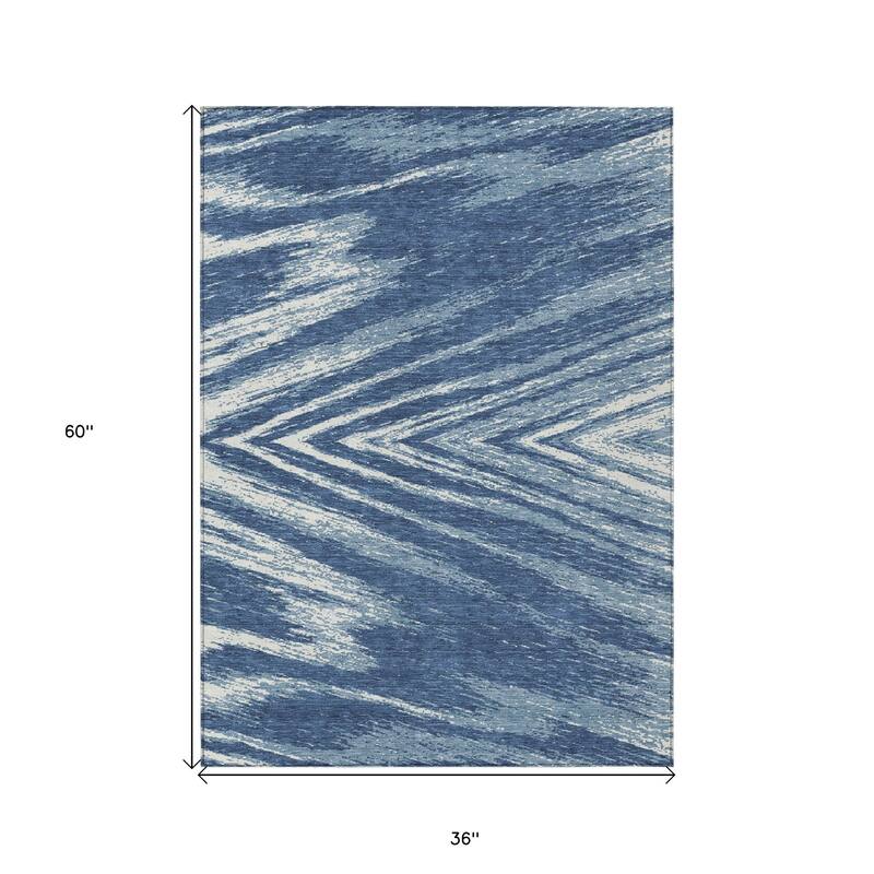 HomeRoots Abstract Transitional Rectangle Outdoor Rug