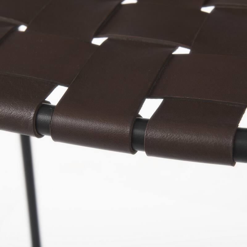 Modern Space-Saving Bar Chair Backless Design with Metal Legs and Footrest for Kitchen Dining