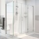 preview thumbnail 1 of 10, DreamLine Unidoor-X 70 in. W x 30 3/8 in. D x 72 in. H Frameless Hinged Shower Enclosure - 30.38" x 70" - 30.38" x 70"
