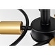 preview thumbnail 8 of 9, Lucina Semi Flush Mount Ceiling Light Matte Black Finish 3-Light - N/A