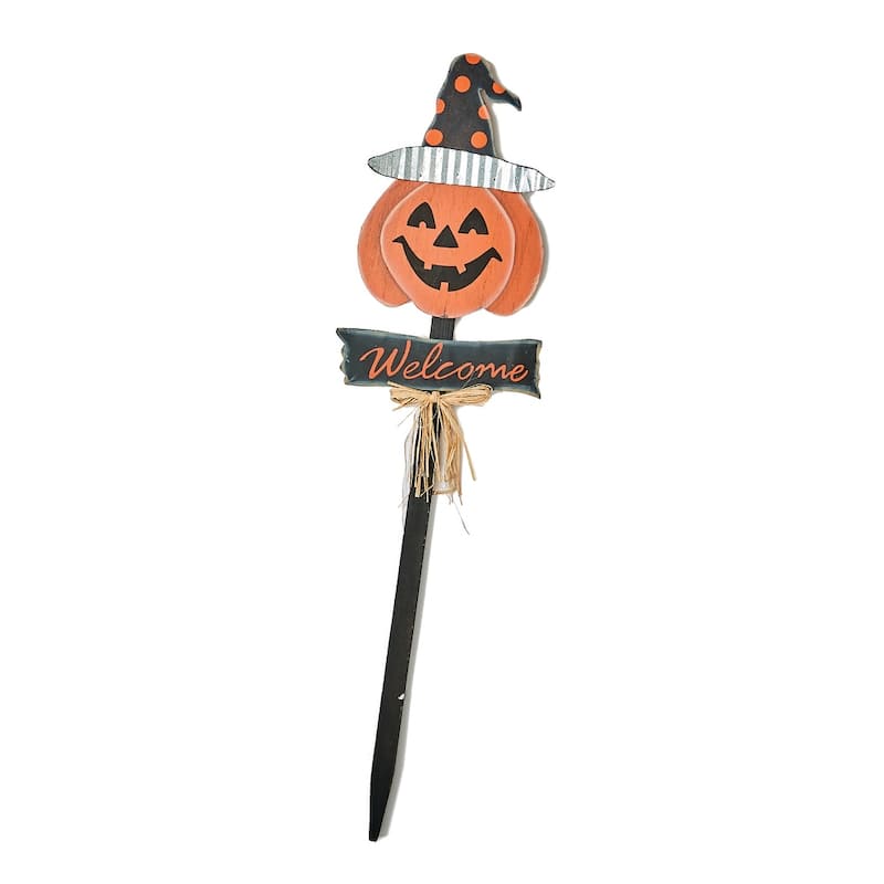 36" Wood Pumpkin Stake