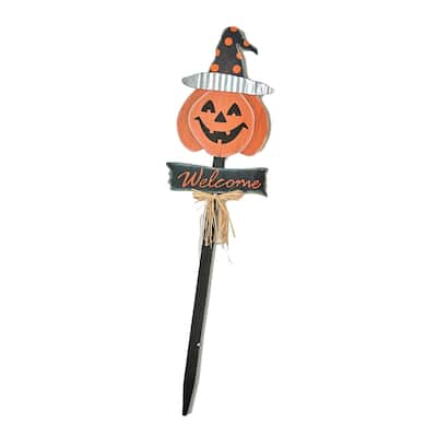 36" Wood Pumpkin Stake
