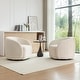preview thumbnail 3 of 107, SEYNAR Modern Glam Velvet Upholstered 360 Degree Swivel Accent Armchair Set of 2