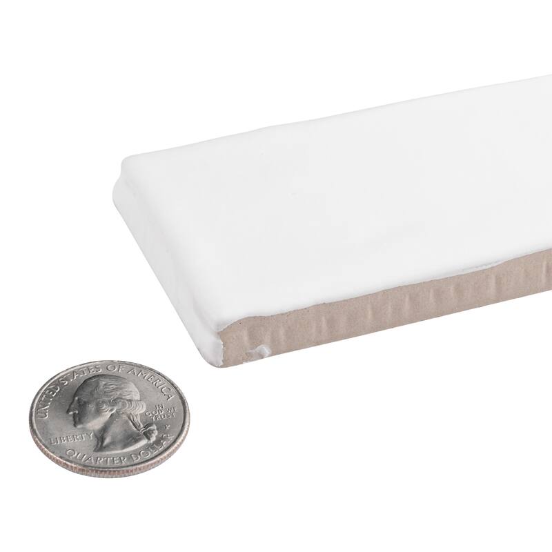 Merola Tile Chester Matte Bianco 2" x 10" Ceramic Wall Tile