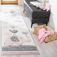 preview thumbnail 2 of 13, SAFAVIEH Carousel Kids Merja Elephant Rug 2' x 8' Runner - Pink/Ivory