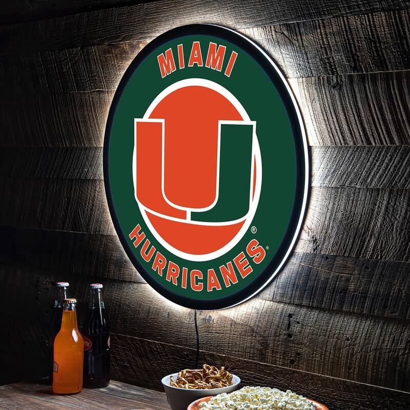 University of Miami Plug-in LED Lighted Sign