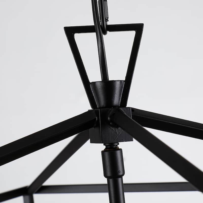 Grand 6-Light Open Frame Cage Lantern Chandelier