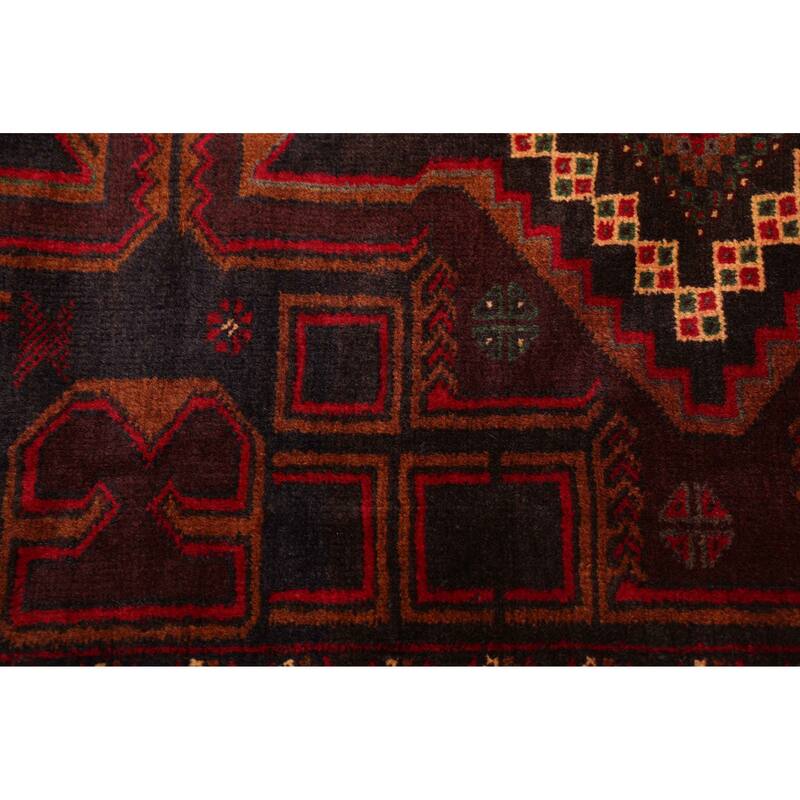 ECARPETGALLERY Hand-knotted Teimani Dark Brown Wool Rug - 3'7 x 6'7