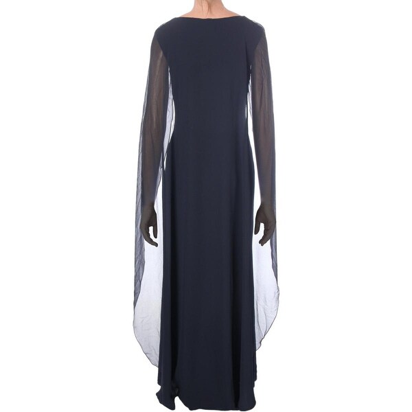 ralph lauren jersey cape dress
