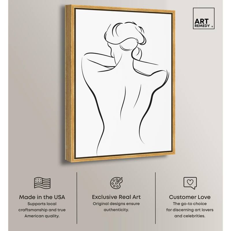 Woman in Contour II Canvas by Art Remedy
