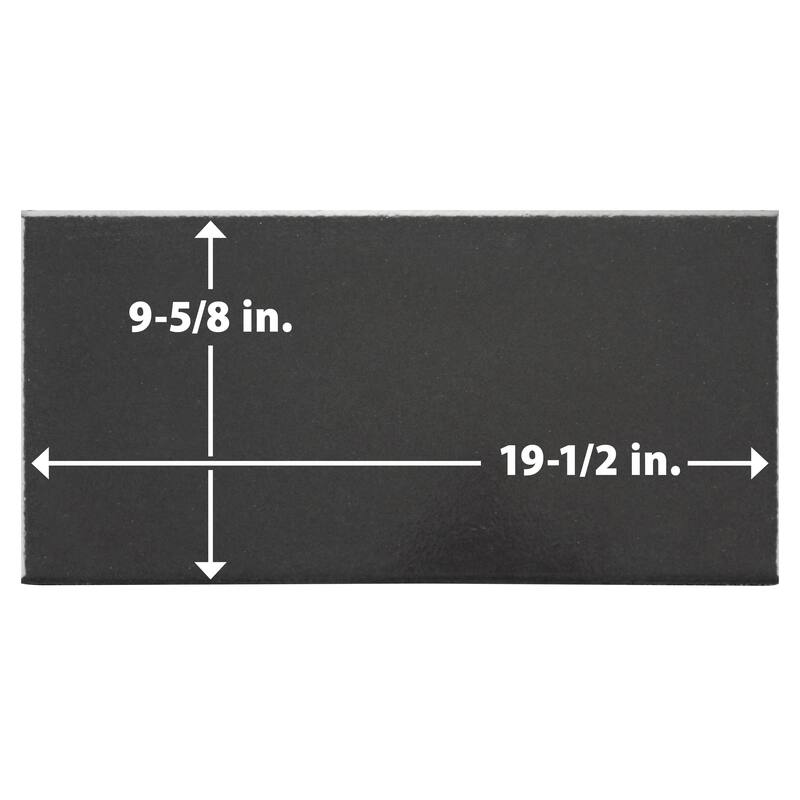 Merola Tile Piscina Glossy Black 9-5/8" x 19-1/2" Porcelain Floor and Wall Tile