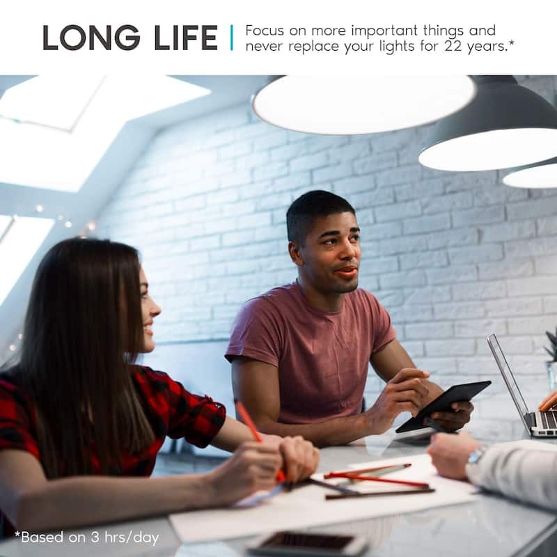 Luxrite A21 LED Bulbs 150 Watt Equivalent, 2550 Lumens, Damp Rated, Dimmable, Energy Star, E26 Base (4 Pack)