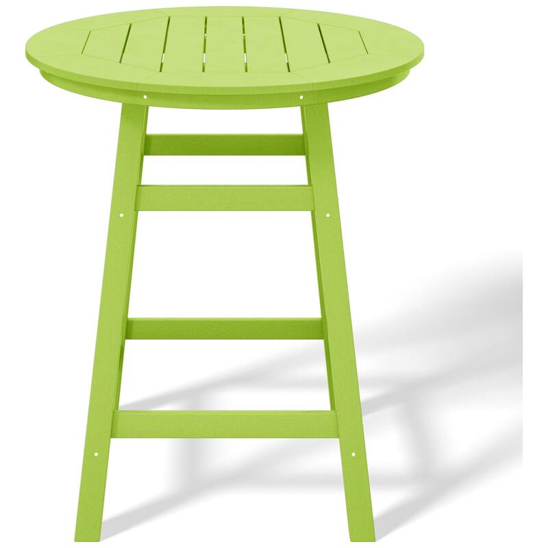 Polytrends Laguna Hdpe All Weather Outdoor Patio 35" Round Counter Table