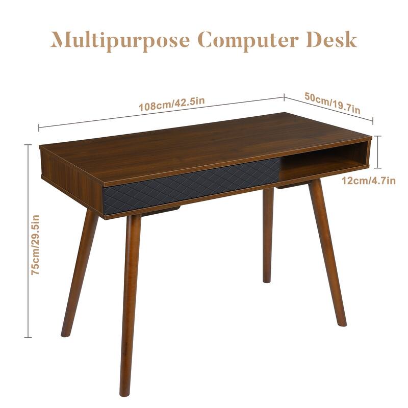42 Inch Home Office Writing Desk