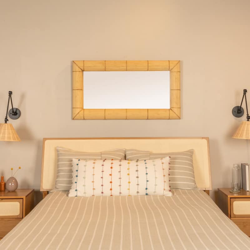 Bamboo Wall Mirror