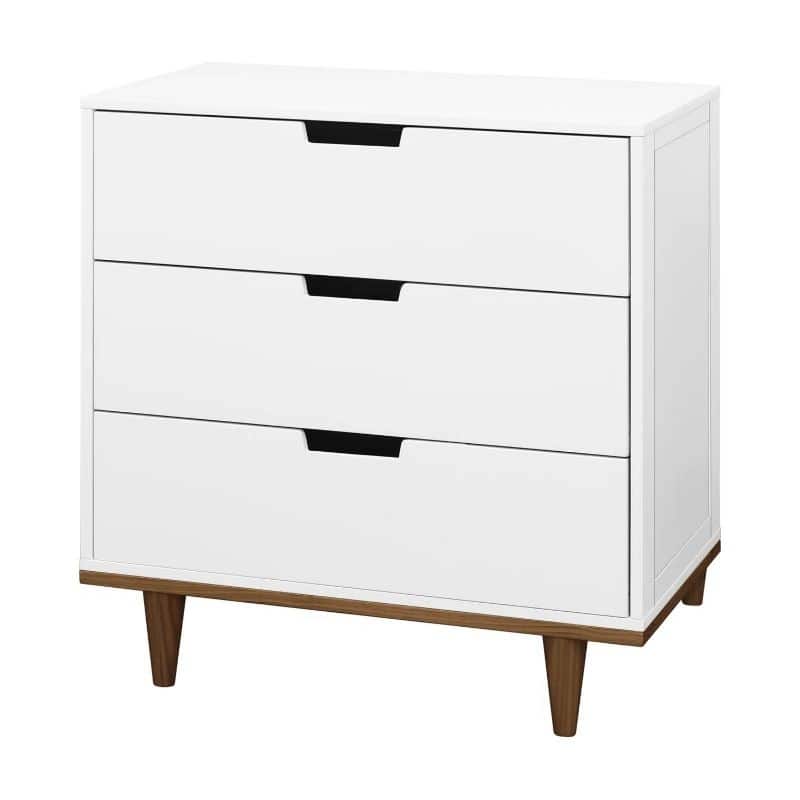 Modern Mid-Century Style Dresser Chest Wood Finish
