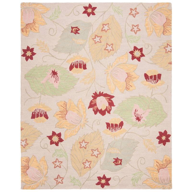 SAFAVIEH Handmade Blossom Nafsika Modern Floral Wool Rug
