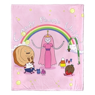 Cartoon Network Adventure Time Candy People Unite Silk Touch Throw 