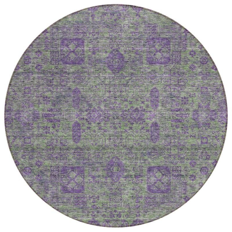 HomeRoots Oriental Transitional Rectangle Outdoor Rug