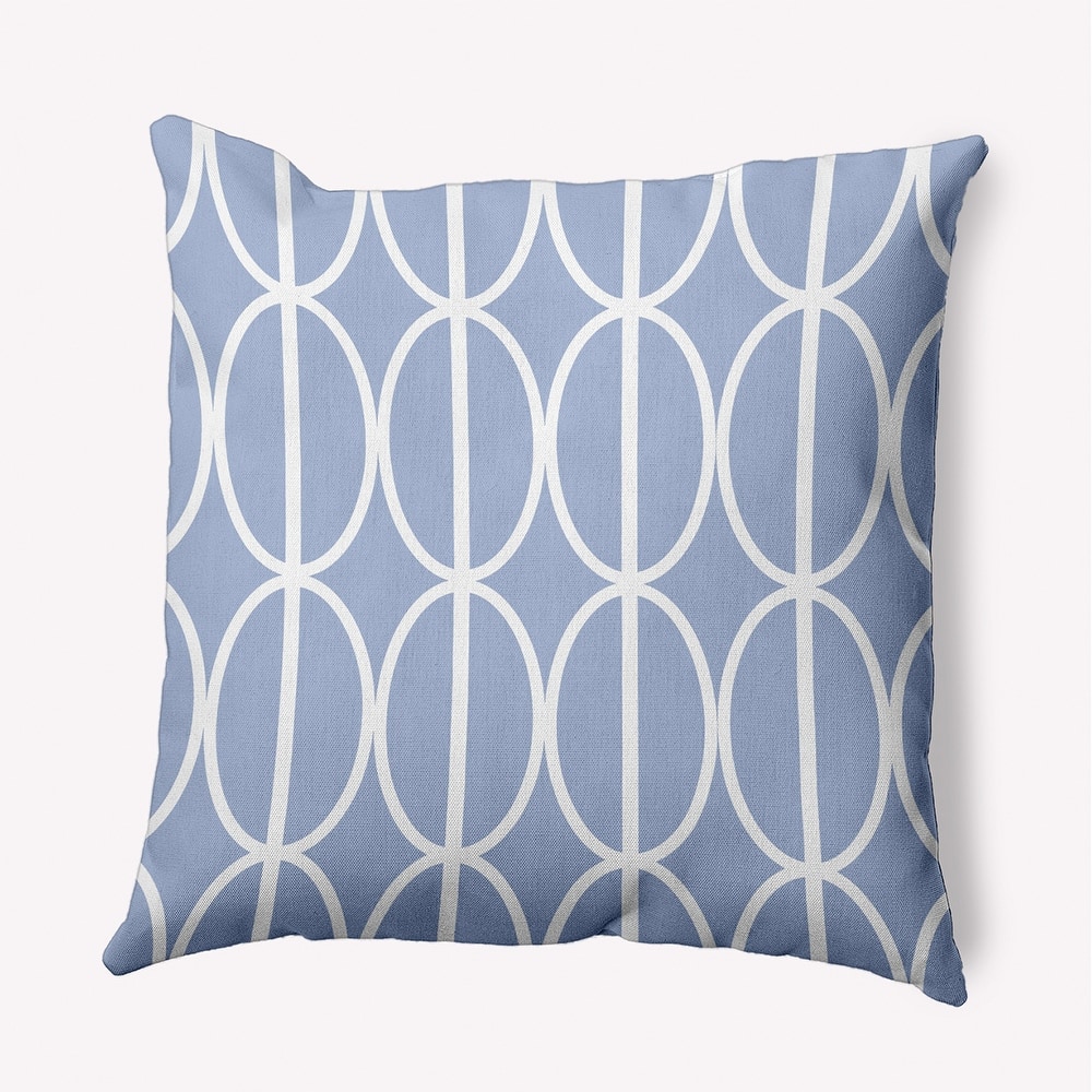 Ovals Go 'Round Indoor/Outdoor Throw Pillow