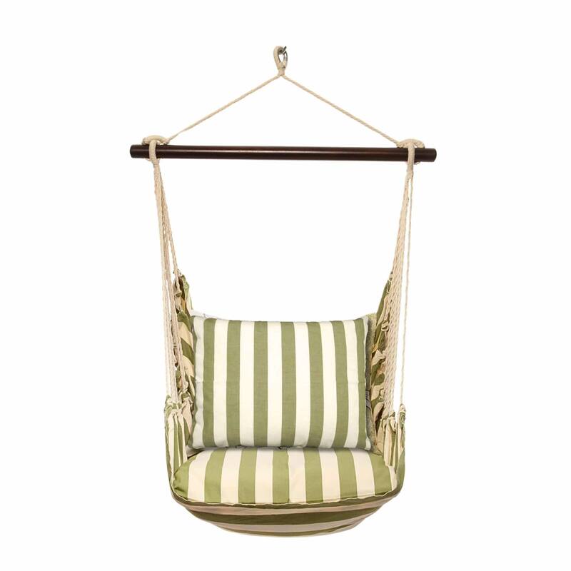 Magnolia Casual Swing Set 4 piece - Summer Palms Stripe w/ Summer Palms Stripe